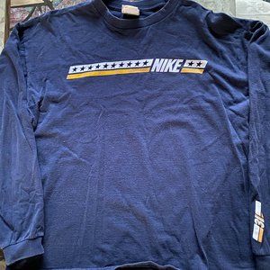 90s Nike Long sleeve Shirt (Navy)